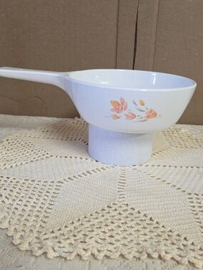 Corning Ware Peach Floral Small Pan